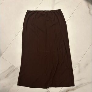 Brown maxi skirt